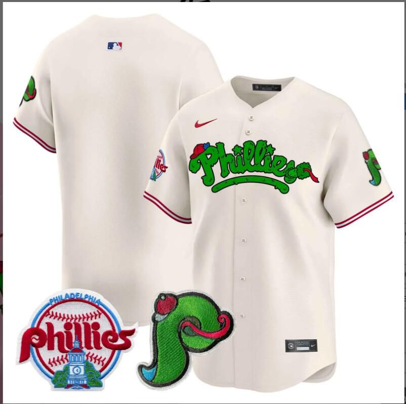Men Philadelphia Phillies blank cream Limited 2024 MLB Nike jersey->indianapolis colts->NFL Jersey